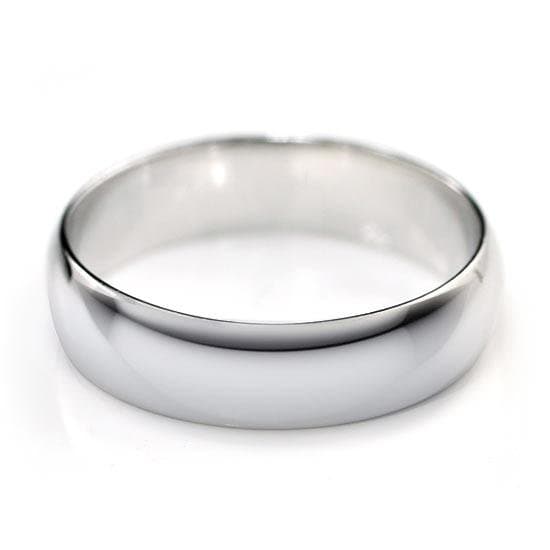High Polished Plain Men's Solid 925 Silver Ring
