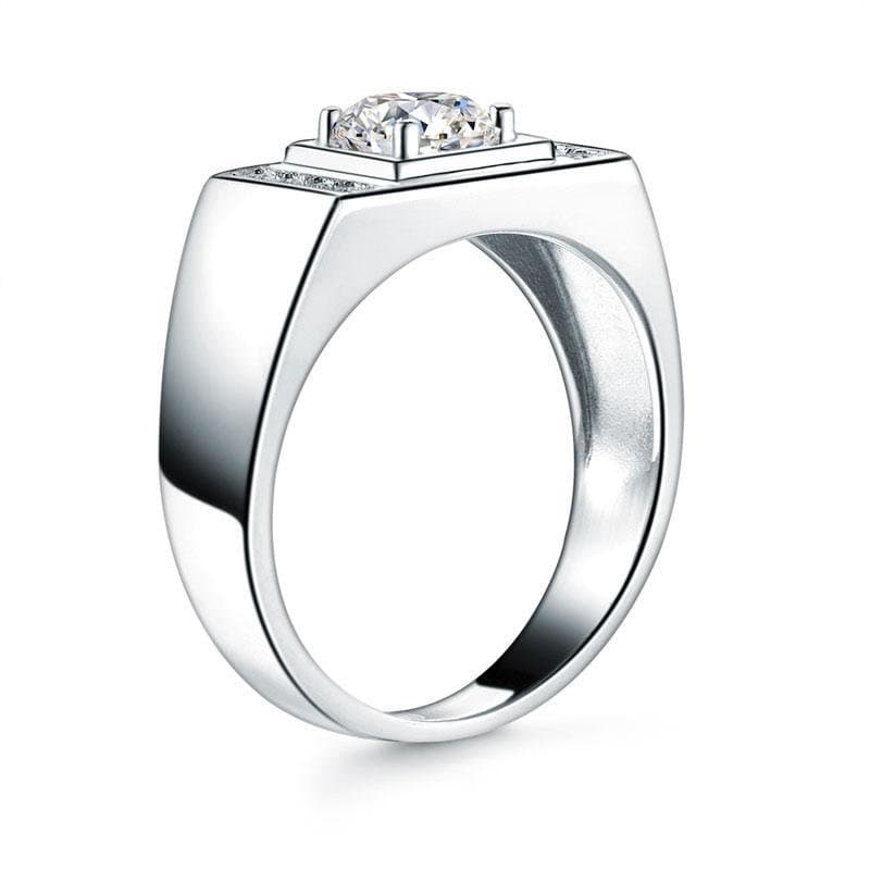 Men's 1 Carat Band 925 Silver Ring