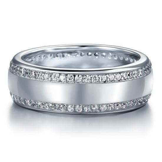Men's Band 925 Sterling Silver Ring